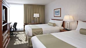 Premium bedding, pillowtop beds, in-room safe, desk