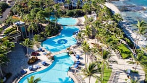 3 outdoor pools