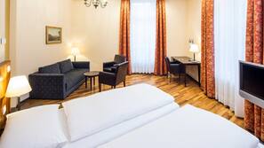 1 bedroom, hypo-allergenic bedding, in-room safe, individually decorated