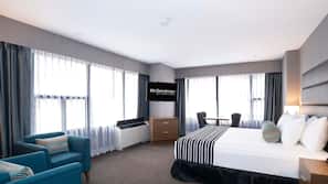 Premium bedding, pillowtop beds, in-room safe, desk