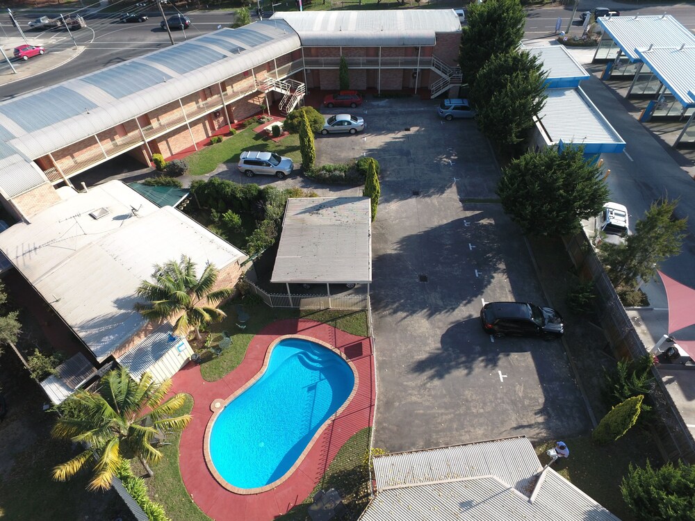 Aerial view, Bayview Motel Rosebud