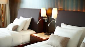 Premium bedding, down comforters, minibar, in-room safe