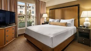 In-room safe, desk, laptop workspace, blackout drapes