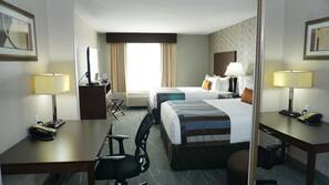Premium bedding, pillowtop beds, in-room safe, blackout drapes