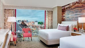Hypo-allergenic bedding, minibar, in-room safe, desk