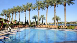 Outdoor pool, cabanas (surcharge), pool umbrellas