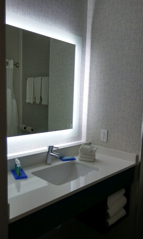 Bathroom, Holiday Inn Express & Suites Chicago West - St Charles, an IHG Hotel