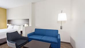 In-room safe, desk, iron/ironing board, free cribs/infant beds
