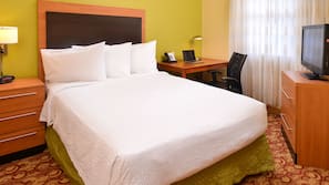 Hypo-allergenic bedding, desk, iron/ironing board