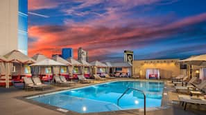 3 outdoor pools, cabanas (surcharge)