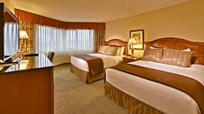 Premium bedding, pillowtop beds, in-room safe, desk