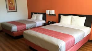 Desk, blackout drapes, free WiFi, bed sheets