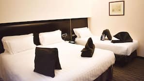 Premium bedding, memory foam beds, minibar, in-room safe