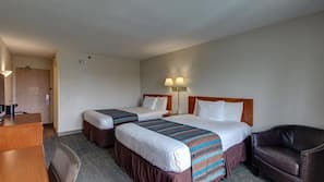 Desk, blackout drapes, iron/ironing board, free WiFi