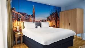 Lakens van Egyptisch katoen, hypoallergeen beddengoed, een minibar