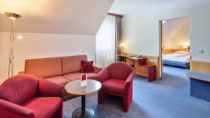 Premium bedding, minibar, in-room safe, desk