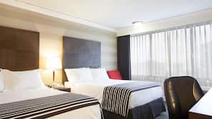 Blackout drapes, iron/ironing board, free WiFi, linens