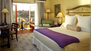 Premium bedding, down comforters, pillowtop beds, minibar