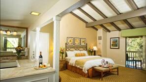 Premium bedding, down comforters, pillowtop beds, desk