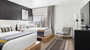 Down comforters, blackout drapes, free WiFi, bed sheets