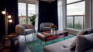 Hypoallergeen beddengoed, een minibar, een kluis op de kamer, een bureau