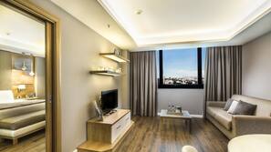 Minibar, in-room safe, desk, blackout curtains