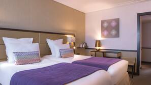 Free minibar, in-room safe, desk, blackout curtains