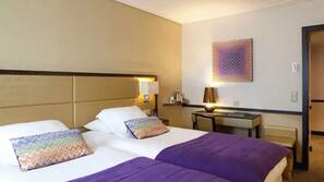 Free minibar, in-room safe, desk, blackout curtains