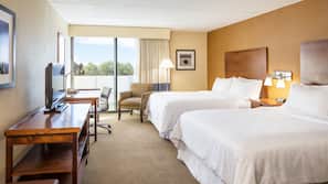 Premium bedding, pillowtop beds, in-room safe, desk