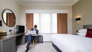 Soundproofing, iron/ironing board, free WiFi, linens