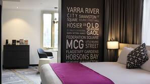 Minibar, in-room safe, desk, blackout curtains
