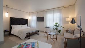 Premium bedding, pillow-top beds, minibar, in-room safe
