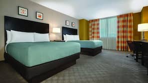 In-room safe, desk, blackout curtains, iron/ironing board