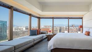 Premium bedding, minibar, in-room safe, desk