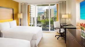 Premium bedding, pillowtop beds, in-room safe, desk