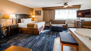 Pillowtop beds, desk, iron/ironing board, free WiFi