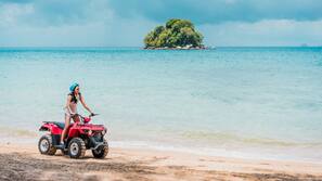Private beach, beach cabanas, sun-loungers, beach umbrellas