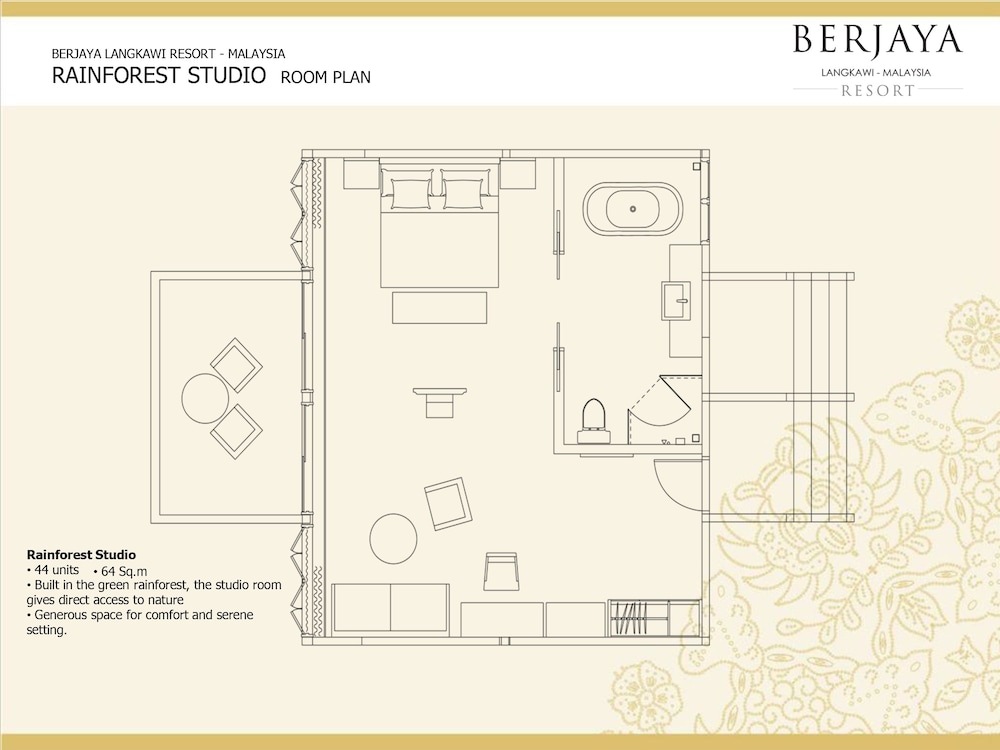 Floor plan, Berjaya Langkawi Resort