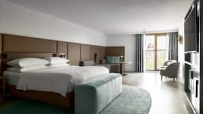 Ropa de cama de alta calidad, colchones con acolchado adicional, minibar