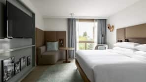 Ropa de cama de alta calidad, colchones con acolchado adicional, minibar