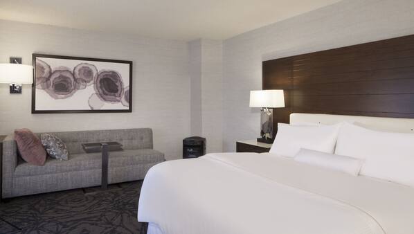 Premium bedding, down comforters, pillowtop beds, in-room safe