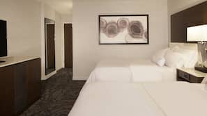 Premium bedding, down comforters, pillowtop beds, in-room safe
