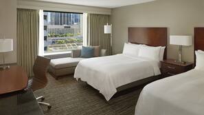 Premium bedding, down duvet, pillow top beds, in-room safe