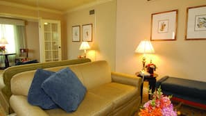 Hypo-allergenic bedding, pillow top beds, blackout curtains, free WiFi