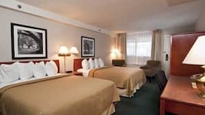 Desk, iron/ironing board, free WiFi, linens