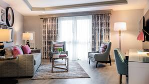 Premium bedding, pillowtop beds, in-room safe, desk