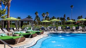 2 outdoor pools, open 7:00 AM to 10:00 PM, cabanas (surcharge)