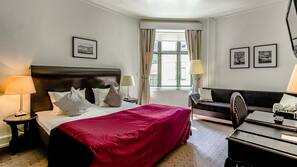 In-room safe, desk, laptop workspace, blackout drapes
