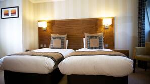 Desk, iron/ironing board, free WiFi, linens