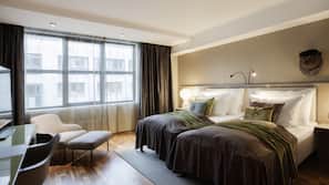 Premium bedding, minibar, in-room safe, laptop workspace